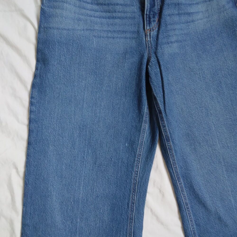 Loft The Wide Leg Jeans Blue Denim High Rise Boho Casual Women's 31 / 12 - Picture 4 of 9